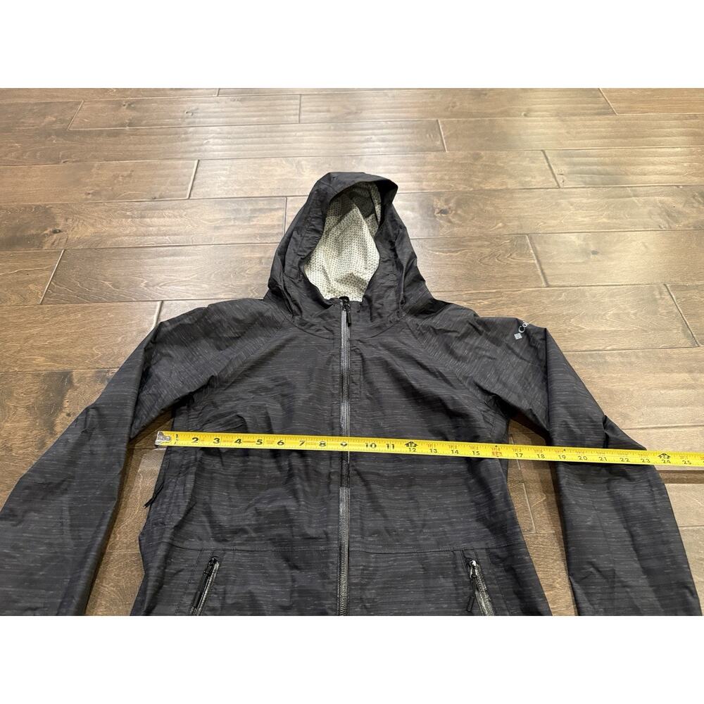 Columbia Omni-Tech Womens Gray Waterproof Full Zip Hooded Raincoat Jacket XS - Picture 10 of 10